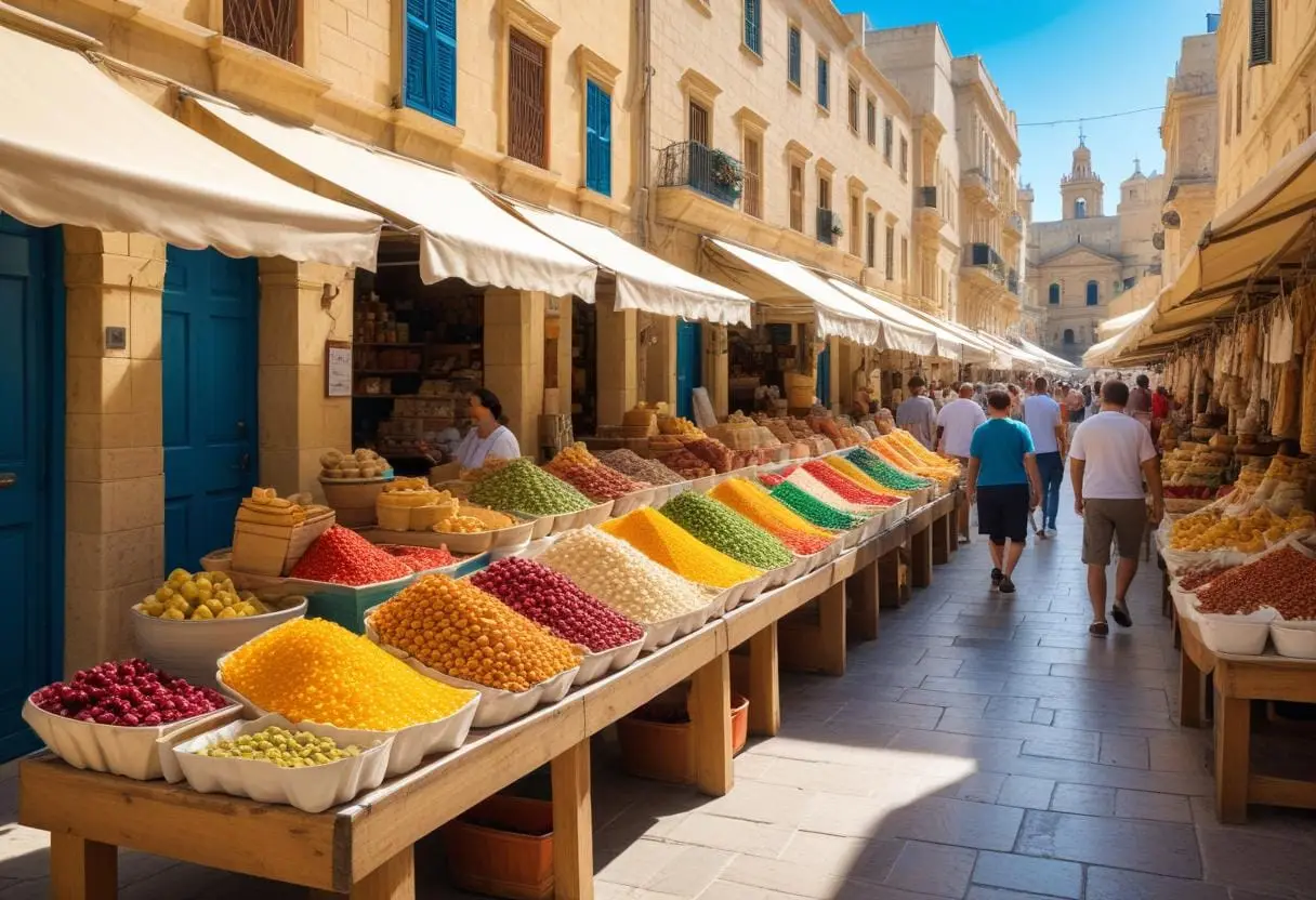 Shopping i Malta illustration