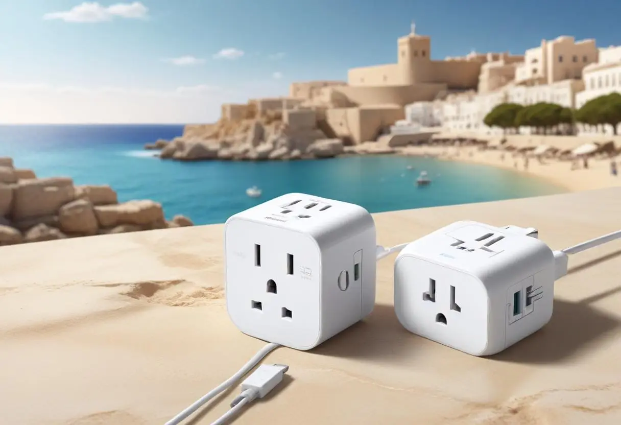 Kul med adapter och elektronik i Malta! illustration